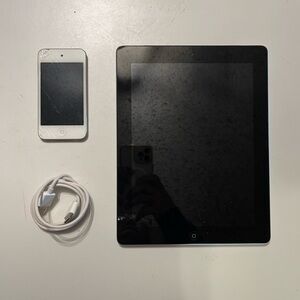 Vintage Apple Bundle: iPad 2 & iPod Touch 4th Gen (16GB) – AS-IS